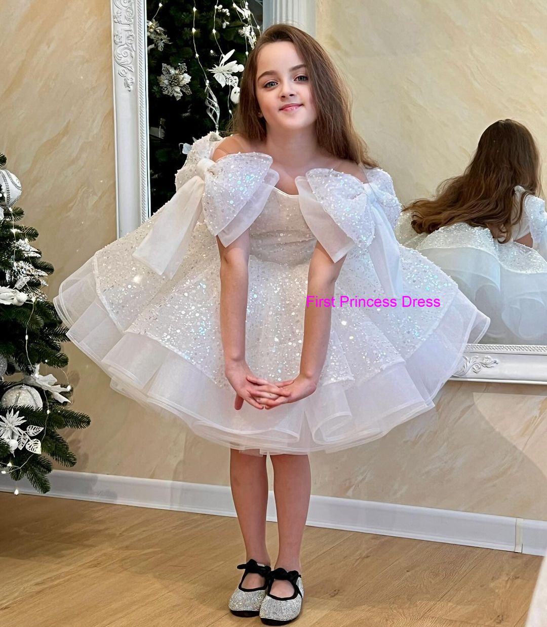 Beaded Fluffy Birthday Party Dress