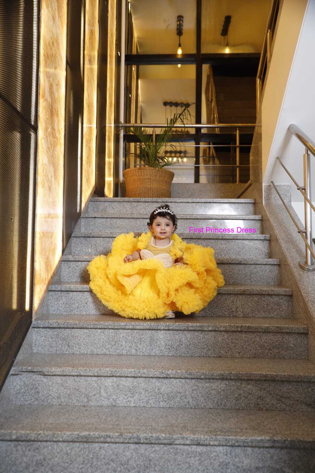 Beaded Fluffy Birthday Party Dress