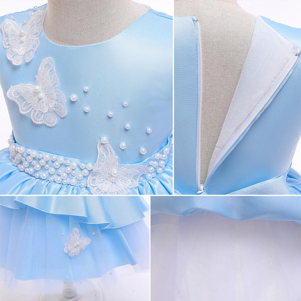 Butterfly Multilayer Fluffy Birthday Party Dress