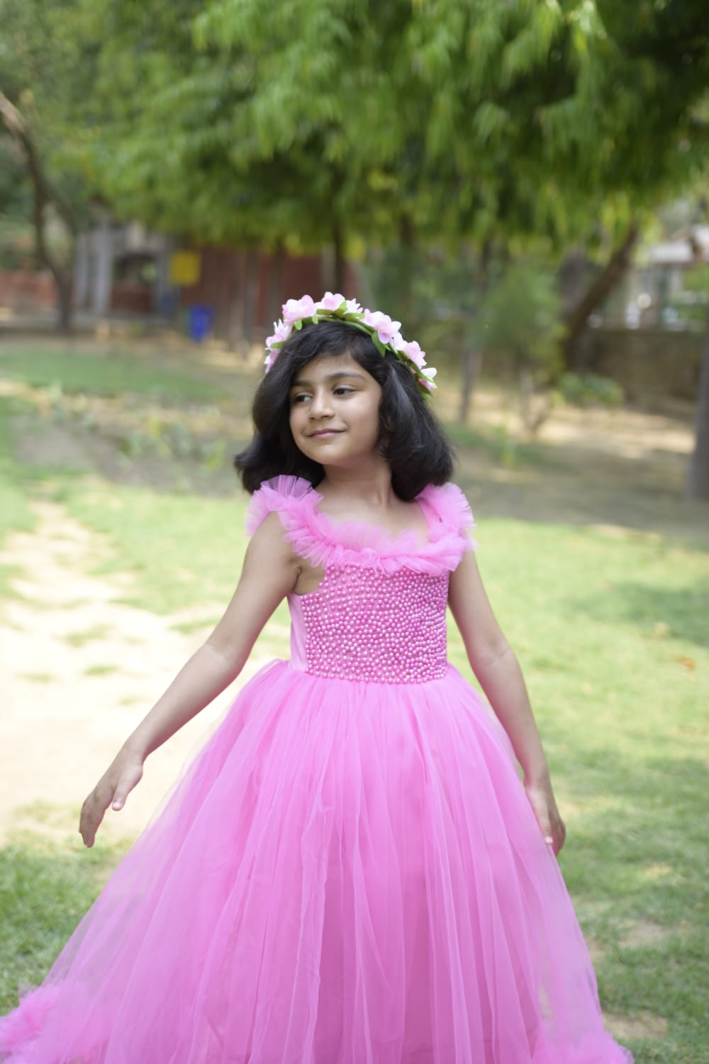 Beaded Fluffy Birthday Party Dress