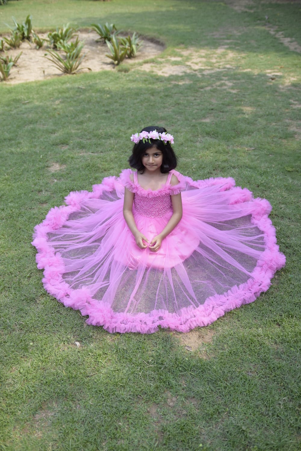 Beaded Fluffy Birthday Party Dress
