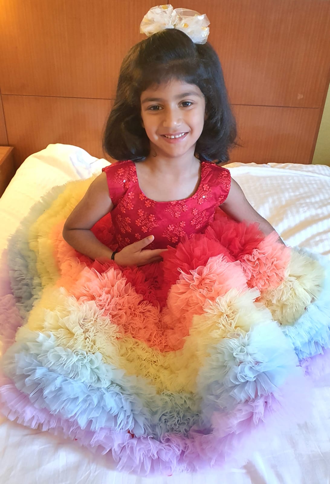 Multicolour Birthday Party Dress