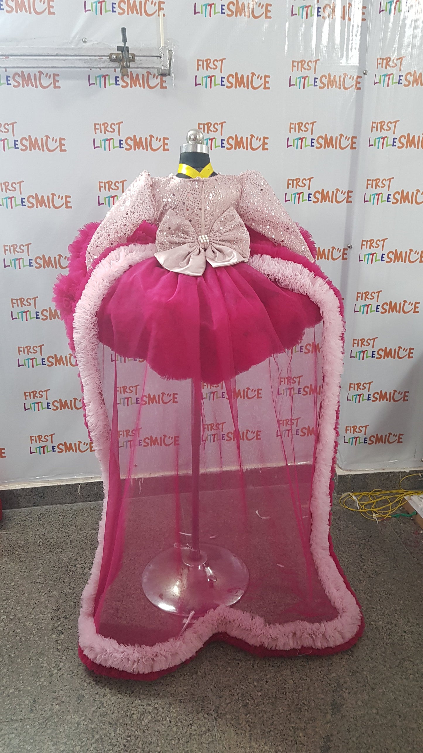 Fluffy Birthday Party Dress With Tail