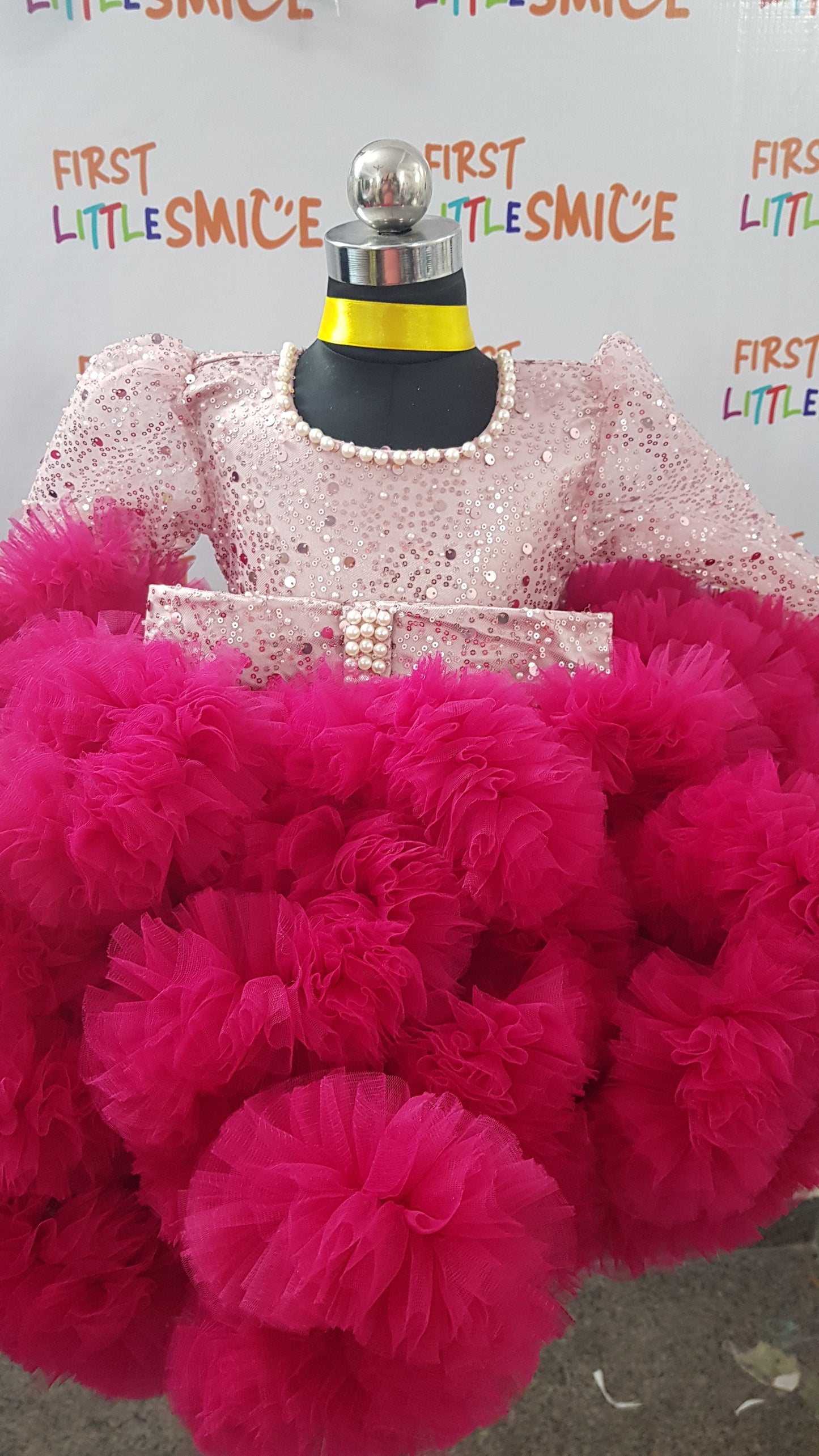 Fluffy Birthday Party Dress With Tail