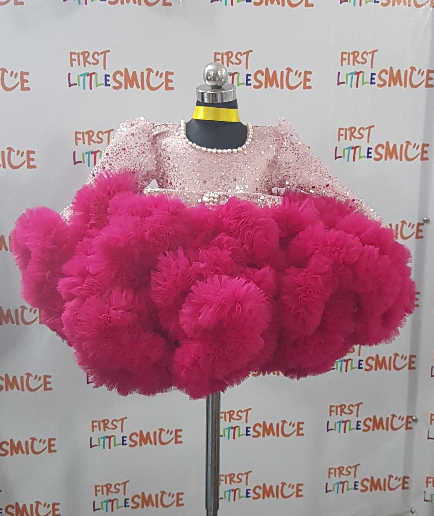 Fluffy Birthday Party Dress With Tail